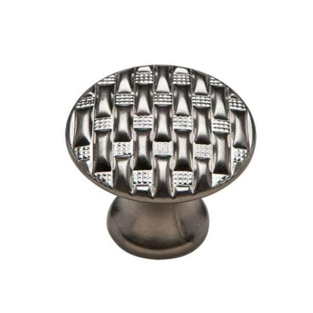 Knobware C5175/1-1-8IN/Nickel Modern Weave Knob Knobware C5175/1-1-8IN/Nickel Modern Weave Knob